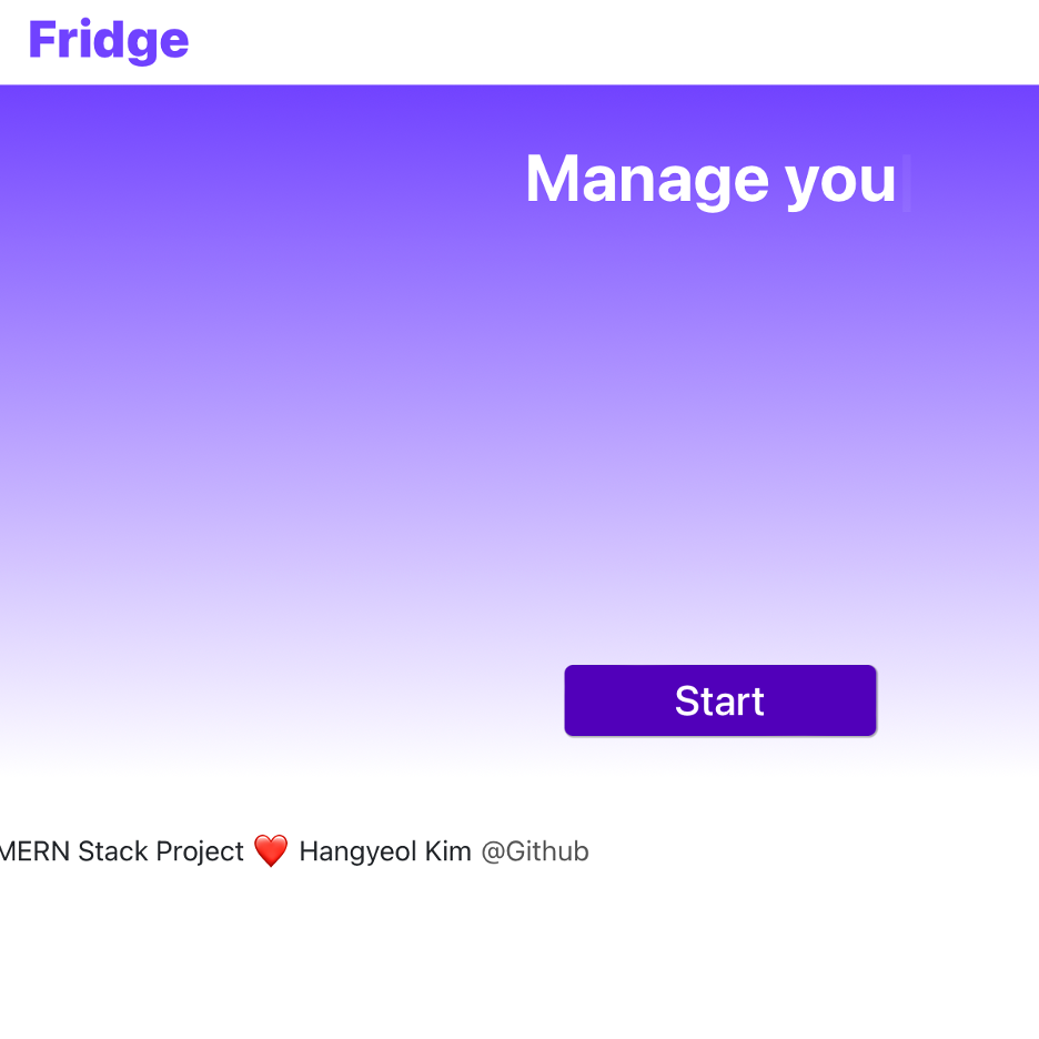 Fridge Management Application
